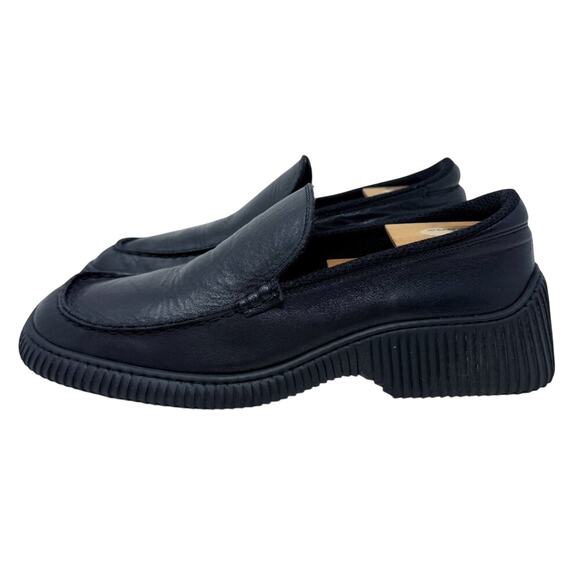 Vintage Y2K Kenneth Cole Black Leather Square Toe Loafers Men's Size 10.5 VGUC - Picture 3 of 8